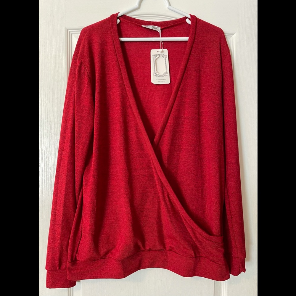 NWT Coeur De Vague Long Sleeve Pullover Top